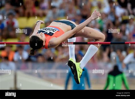 Anna Chicherova of Russia competes in High Jump Women during the ...