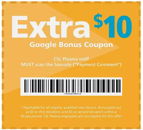 CSL Plasma Coupon (November 2024) Get Extra $20 Bonus - Hiappleton