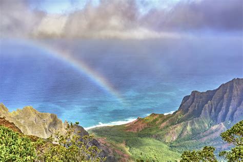 Kalalau Lookout rainbow | Larry's Kauai