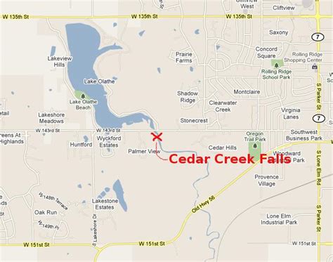 Cedar Creek Falls - Olathe, Kansas