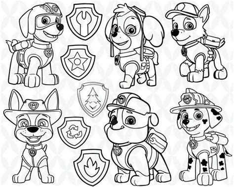 paw patrol clip art black and white - elcapitanwallpaperiphonehd