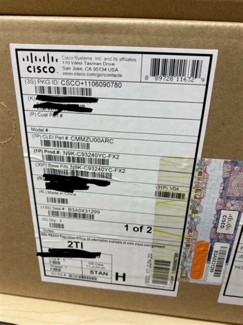 Cisco Nexus N9k-c93240yc-fx2 93240yc 48-port Managed L3 Switch SmartNet Eligible for sale online ...