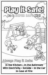 Coloring Pages Safety For Kids sketch template