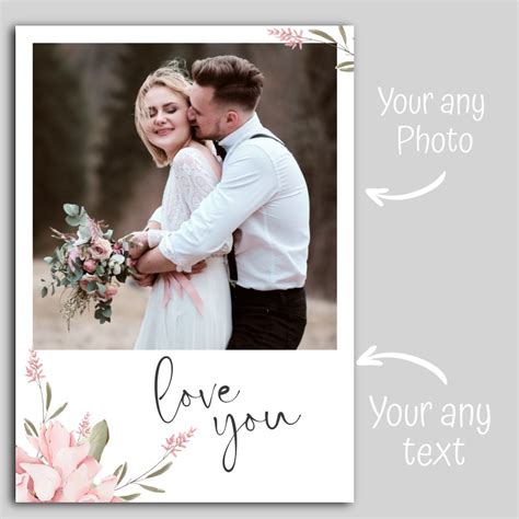 Personalized Wedding Card Personalized Custom Photo Card - Etsy