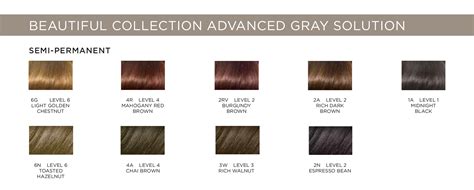 clairol advanced gray solution color chart Clairol beautiful collection ...