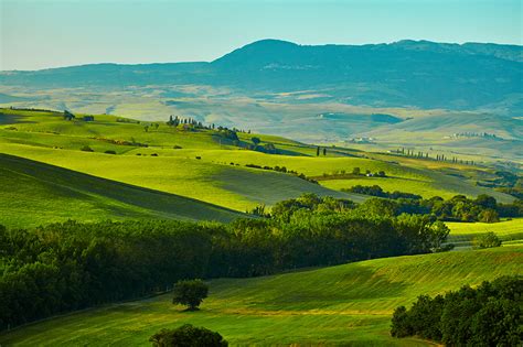 Fonds d'ecran Italie Photographie de paysage Champ Toscane Colline Nature télécharger photo