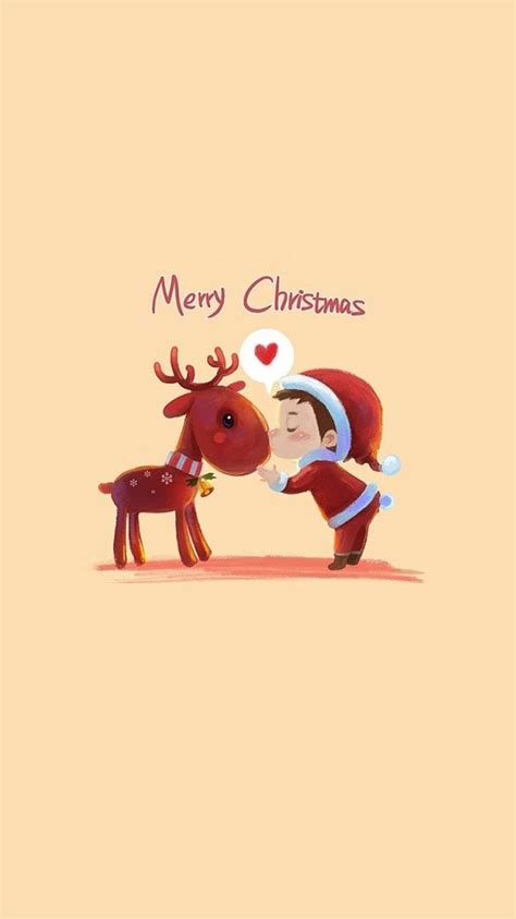 Deer Christmas Wallpaper - EnWallpaper