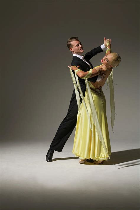 Man And Woman Ballroom Dancing #1 by Pm Images