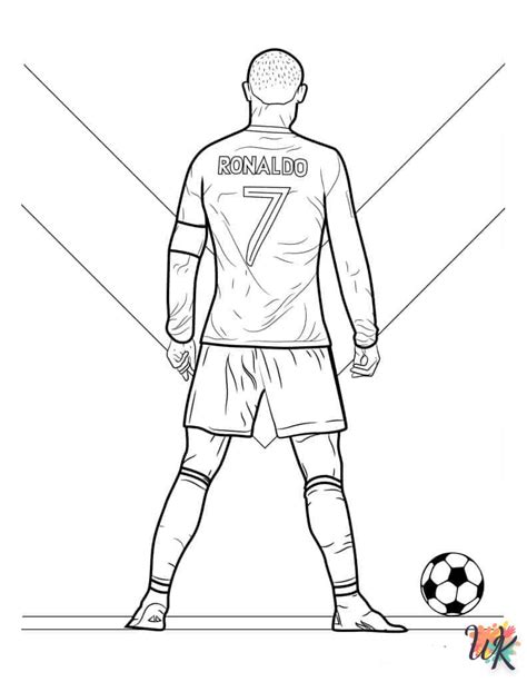 Cristiano Ronaldo Coloring Pages Al Nassr - Free Printable Templates