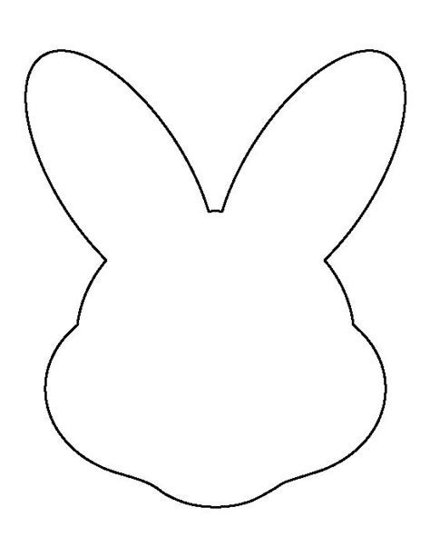 an outline of a bunny's head