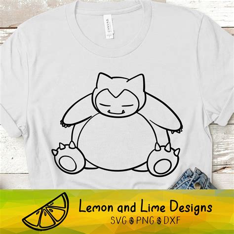 Snorlax SVG cut file Pokemon SVG Cartoon SVG png dxf | Etsy