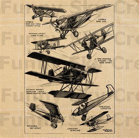 Biplane Aeroplane Vintage Poster Burlap by FunnySkyCreations, $1.00 | Vintage posters, Lovely ...