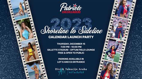 Patriots Cheerleaders Host 2023 Calendar Launch Party