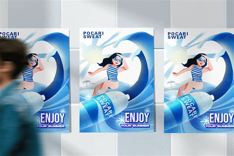 POCARI SWEAT Posters on Behance