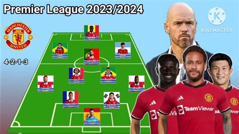 Manchester United Potential Line Up Premier League Seasons 2023/2024 ...