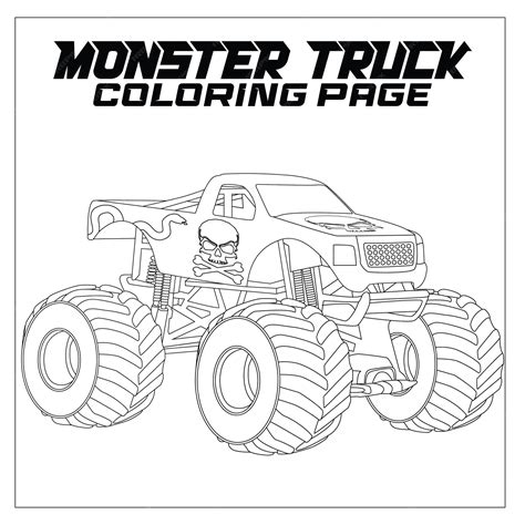 Monster Truck Coloring Pages