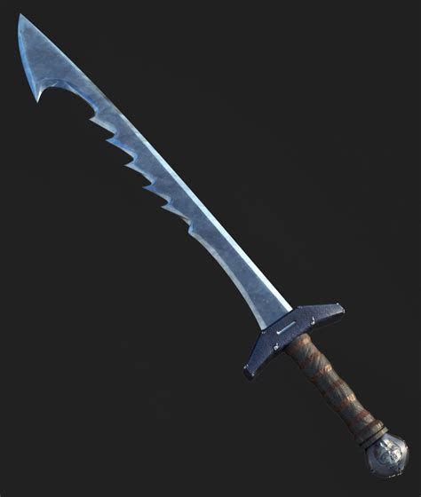 Medieval sword 3d model low-poly | CGTrader