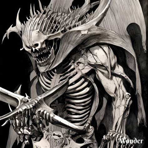 Skeletal demon by ShezBen on DeviantArt