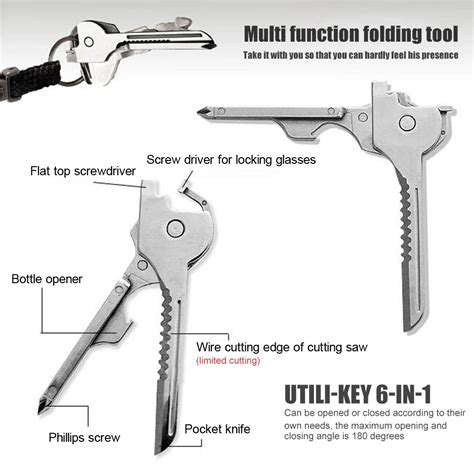 6-in-1 Multi-Functional Keychain Multi-tool - USAMERICA SHOP