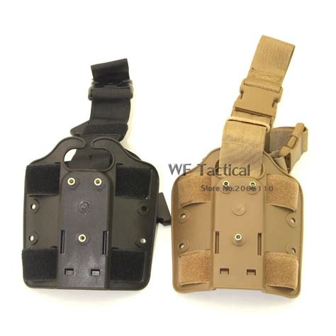 Tactical Thigh Holster Pouch Black Plateform Drop Leg Holster Paddle for Glock 19 Taurus Sig 220 ...