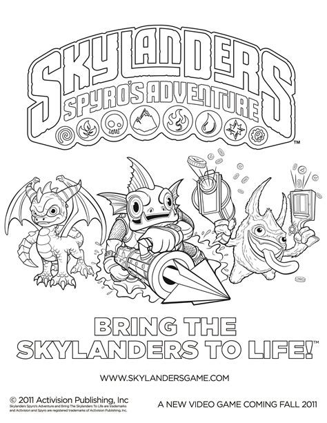 Giveaway Of Skylanders Spyro S Adventure For Pc Mac Coloring Pages ...