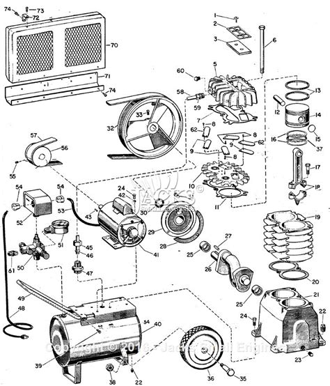 Campbell Hausfeld FL3206 Parts Diagram for Air-Compressor Parts