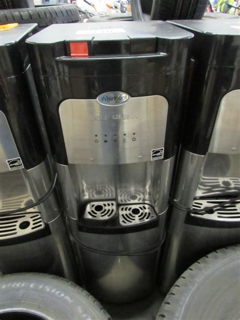 BLACK & STAINLESS SELF CLEAN WHIRLPOOL WATER DISPENSER - Able Auctions