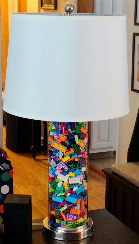 Lamp filled with extra Lego : r/lego