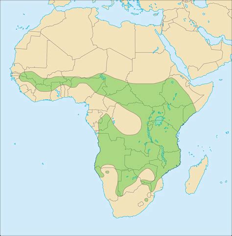 Africa Lion Distribution - MapSof.net