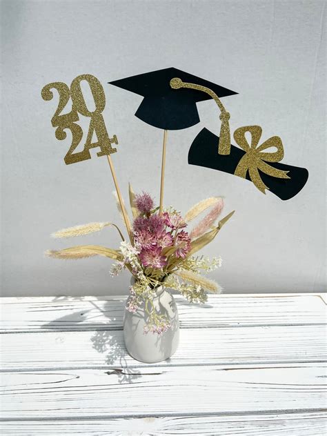 Graduation Party Decorations 2024, Graduation Centerpiece Sticks, Diploma, Class of 2024 ...