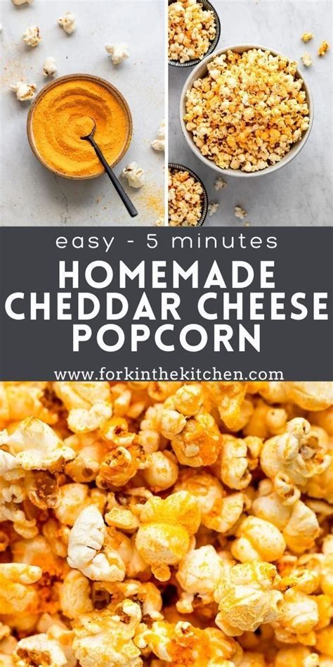 Homemade Cheddar Cheese Popcorn | Popcorn recipes easy, Cheese popcorn, Homemade popcorn seasoning