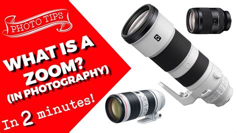 What is a zoom in photography? - YouTube