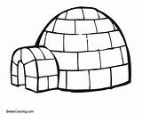 Igloo Letter I Coloring Pages sketch template