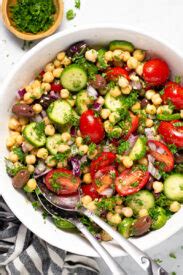 Mediterranean Garbanzo Bean Salad - Midwest Foodie