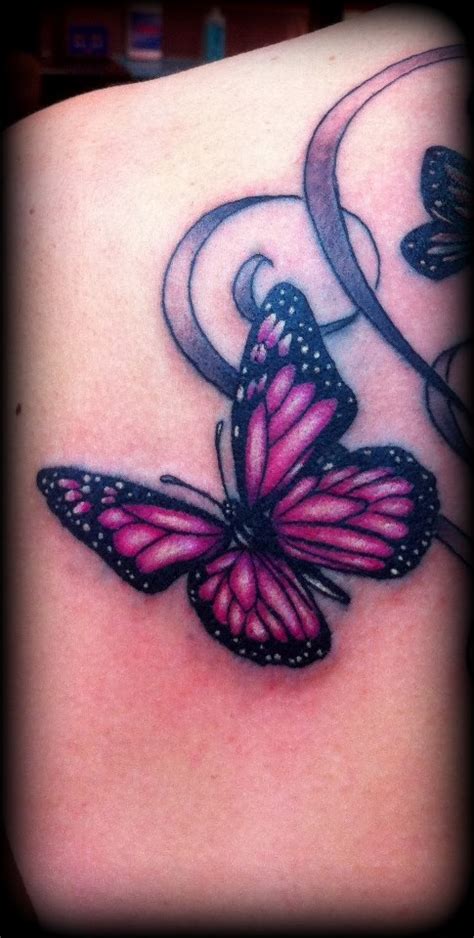 Pink Butterfly tattoo by CalebSlabzzzGraham on DeviantArt