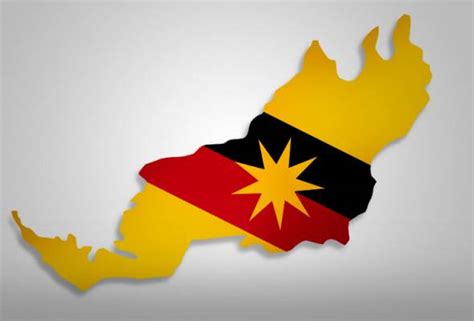 Gambar Bendera Negeri Sarawak - Bendera Sarawak Hitam Putih ...