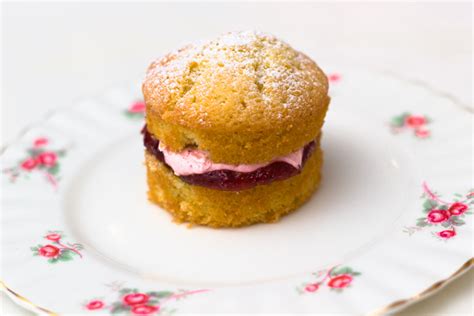 Simple Mini Victoria Sponge Recipe with Rose Buttercream - Sunday Baking