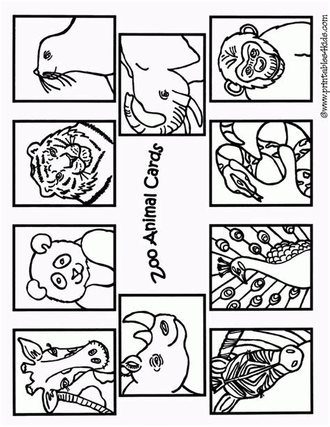 Free Zoo Animal Coloring Pages Printable, Download Free Zoo Animal ...