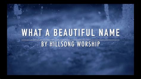 What A Beautiful Name Hillsong Worship – Telegraph