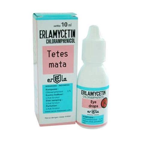 Erlamycetin Tetes Mata 10 ml - Manfaat, Cara Pakai, dan Efek Samping