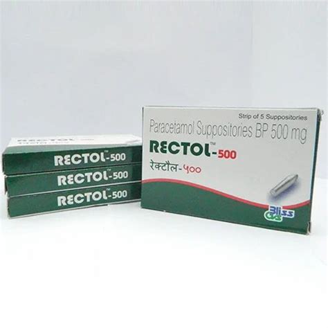 Paracetamol Suppositories BP 500 mg at best price in Chennai