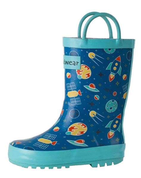 OAKI - Kids Rain Boots For Boys Girls Toddlers Children, Outer Space - Walmart.com - Walmart.com