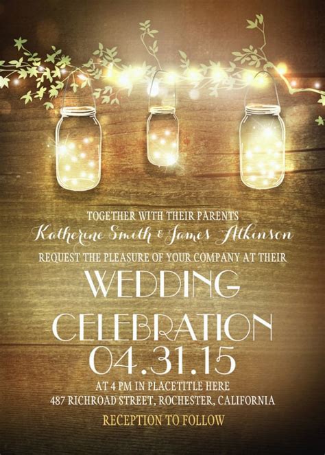 Rustic Wedding Invitation Templates Free Download