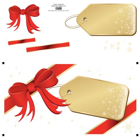 15 Red Christmas Ribbon Vector Free Images - Christmas Ribbon Vector ...