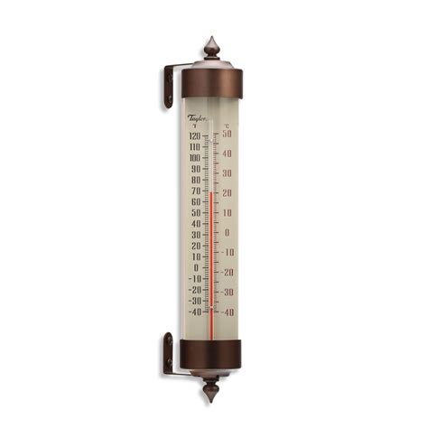 Taylor Heritage 12.25" Long Glass Tube Thermometer | Outdoor thermometer, Glass, Thermometer