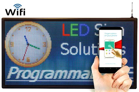 Programmable LED Signs : 122*60 CM Full-Color Sign Wi-Fi Support