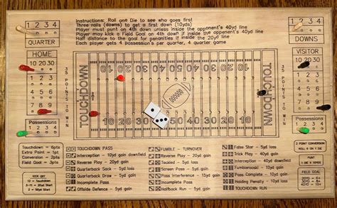 Football Dice Game - Etsy