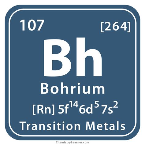 Bohrium Facts, Symbol, Discovery, Properties, Uses