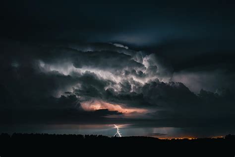 wallpaper lightning, thunderstorm, cloudy, clouds, sky HD : Widescreen : High Definition ...