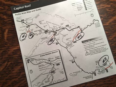 Capitol Reef Day Hike Map - Walking The Parks